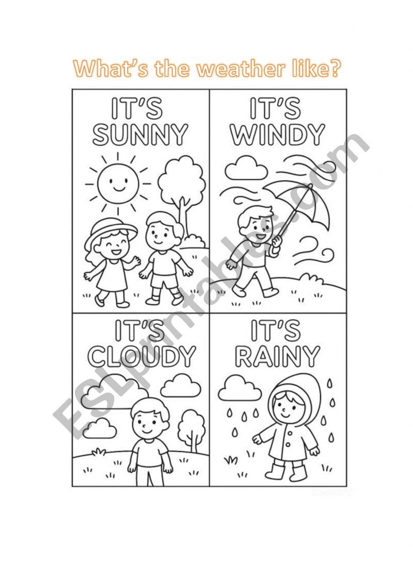 What�s the weather like? worksheet