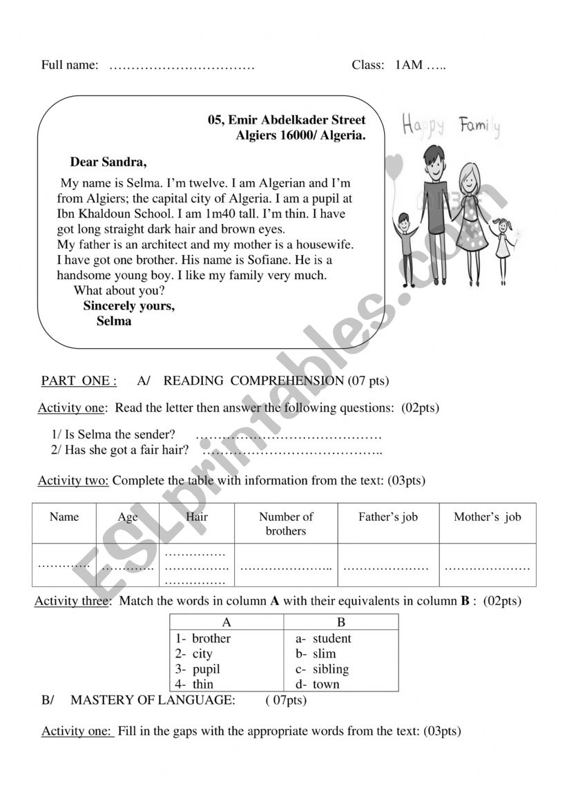 test1 worksheet