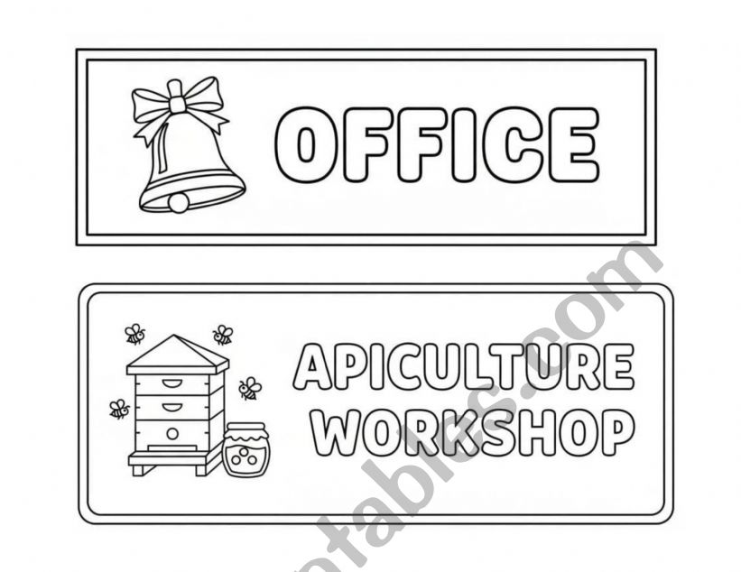 School signs worksheet