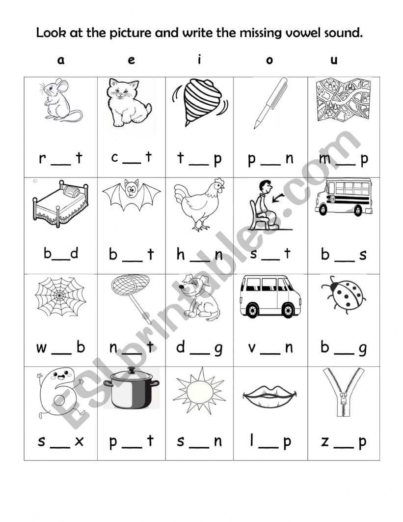CVC Worksheets1 worksheet