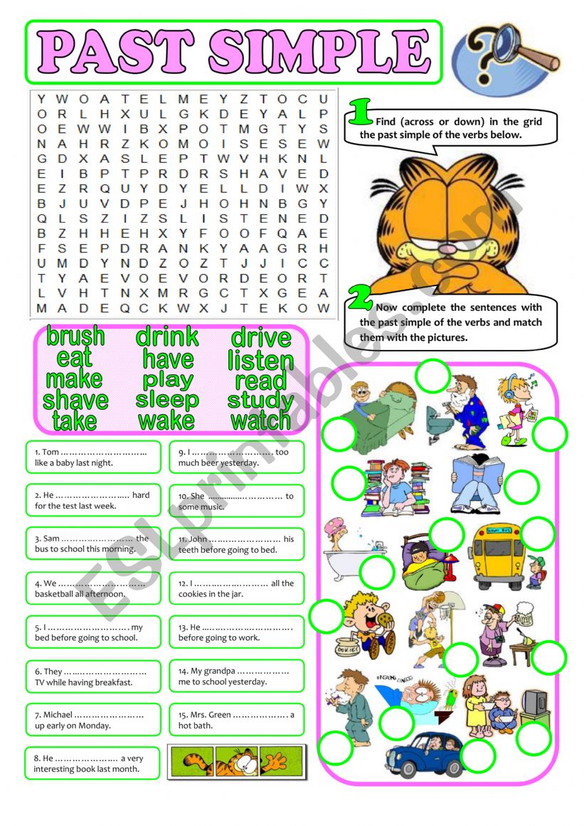 simple past worksheet