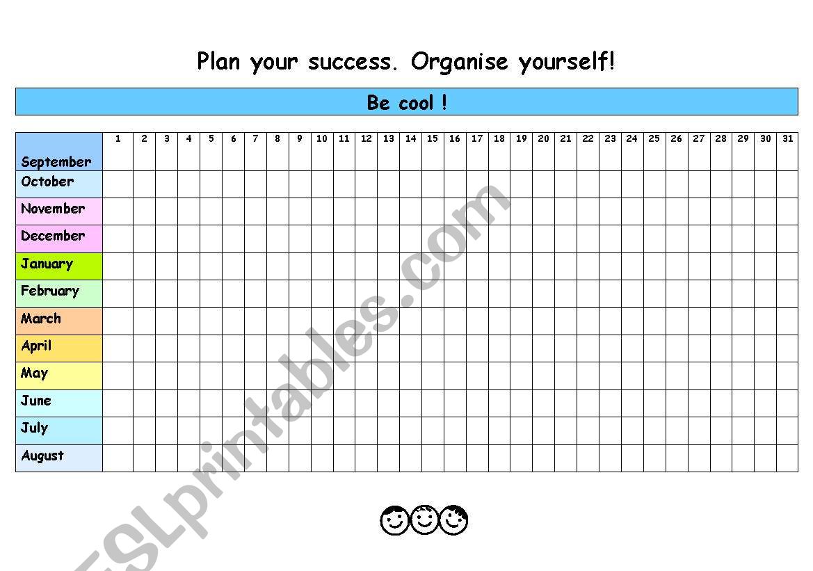 Plan your success worksheet