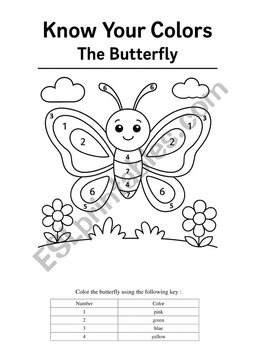 Know your colors worksheet