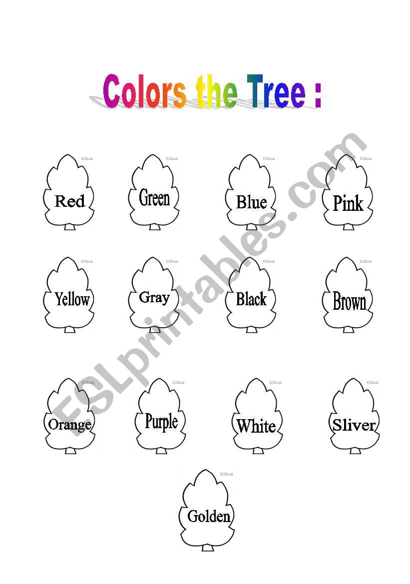 colors and learn worksheet