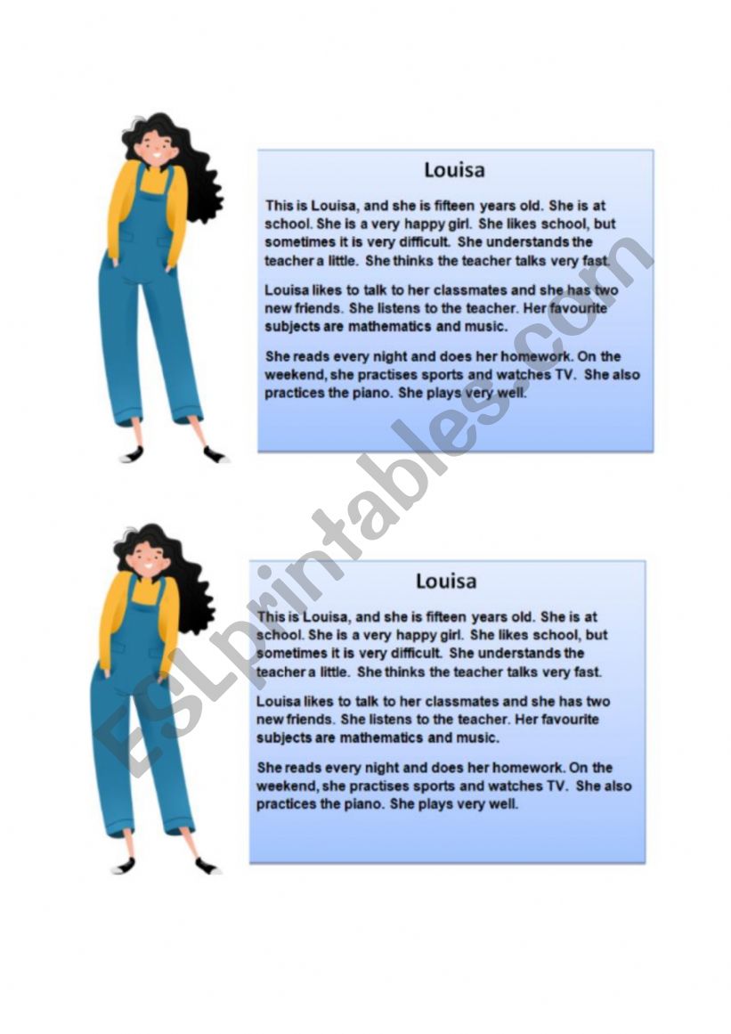 Daily routine worksheet