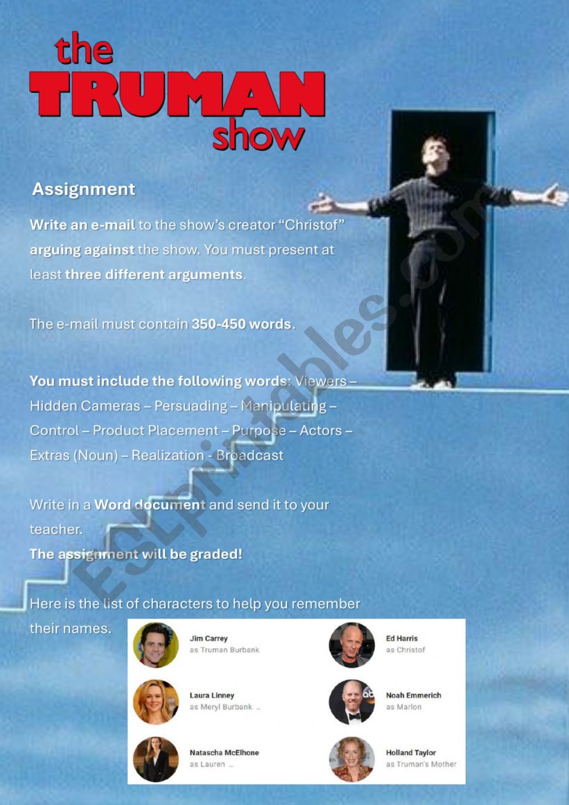 The Truman Show - Written Assignment