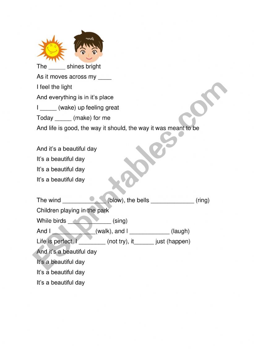 song based activity 