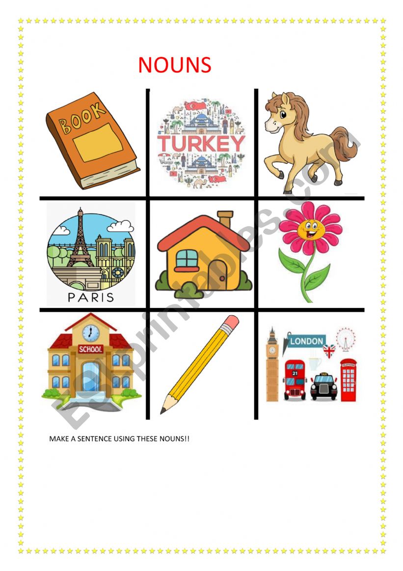 TIC TAC TOE worksheet