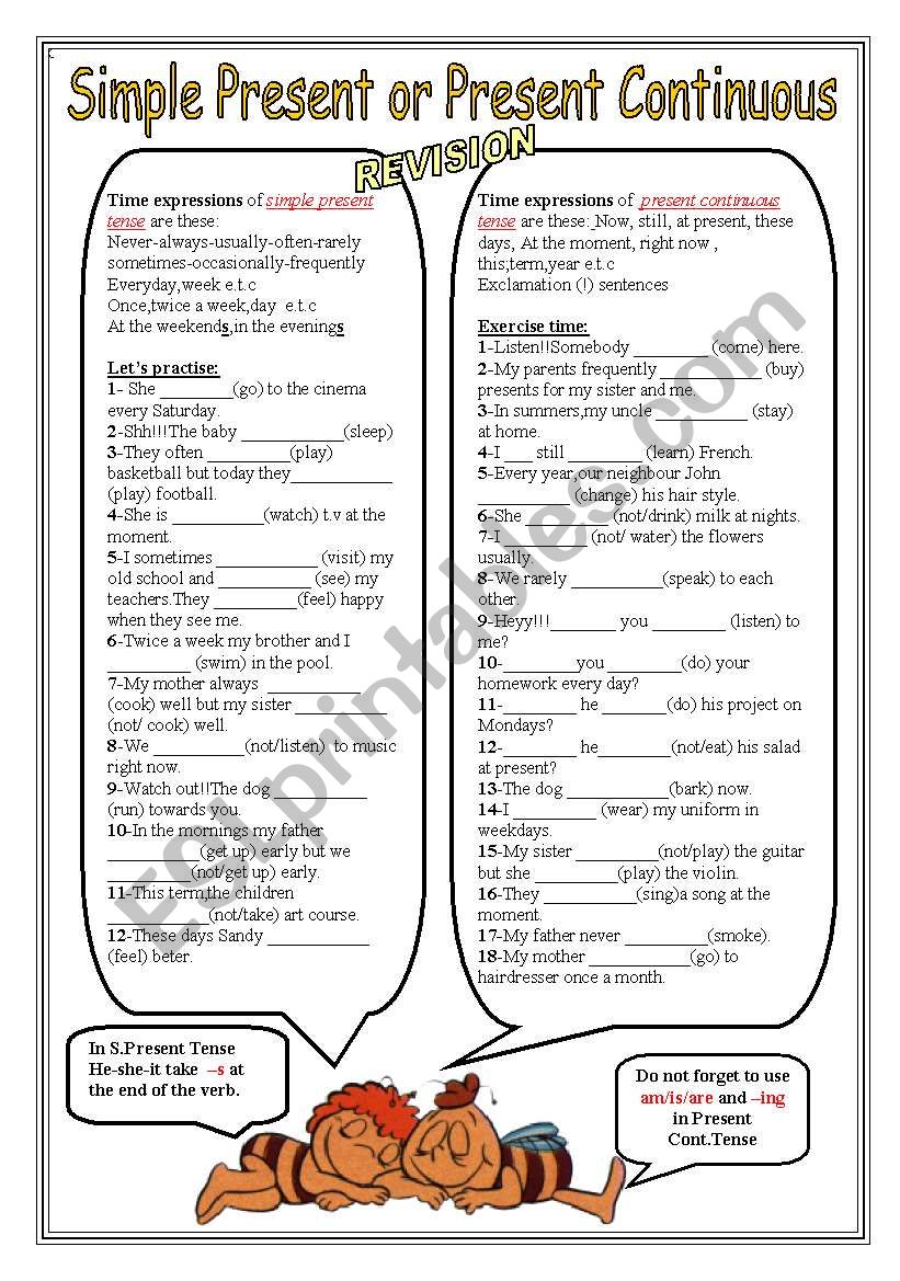 Simple Present or Present Continuous