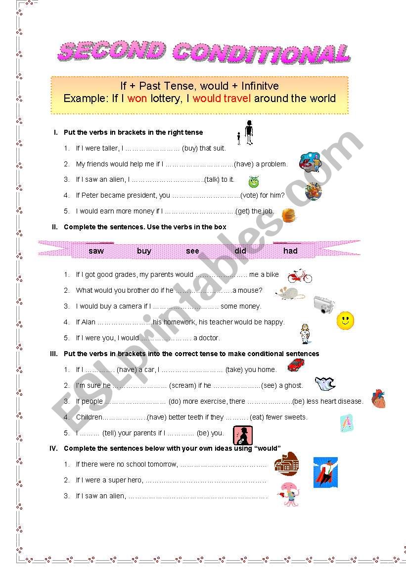 second conditional worksheet