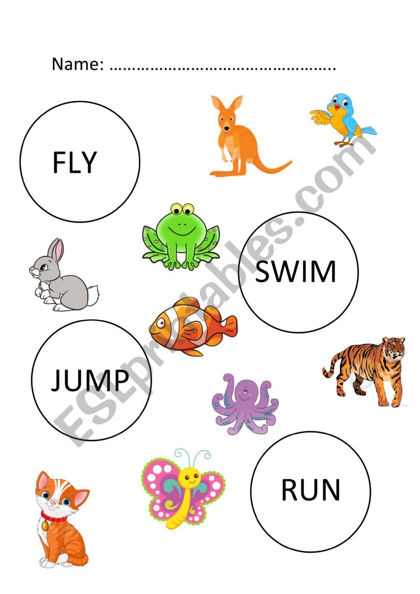 Animals Abilities worksheet