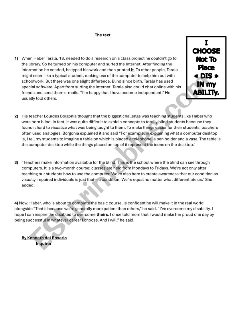 end of term test 1 3rd year arts 