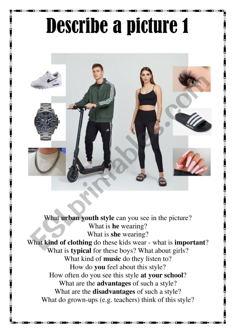 Describe a Picture 1: Urban Youth Style