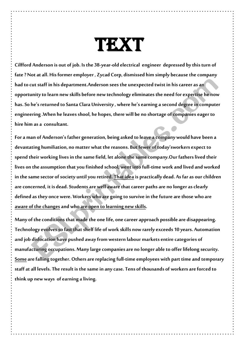 Mock Exam 4th Form worksheet