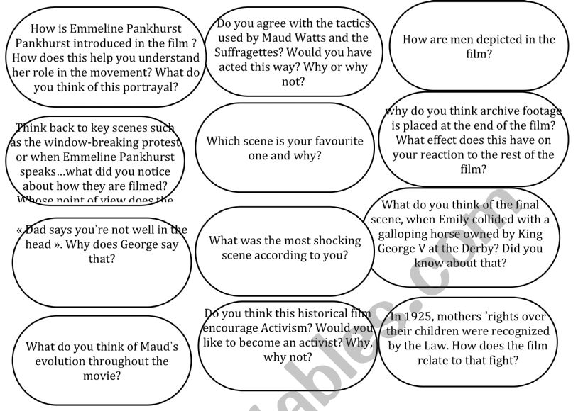 Discussion prompts Suffragette Movie