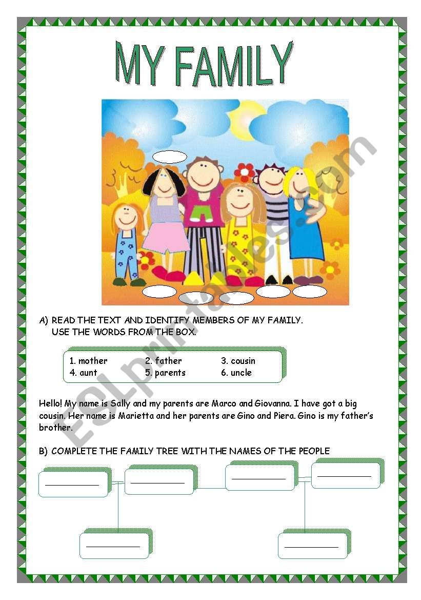 family worksheet