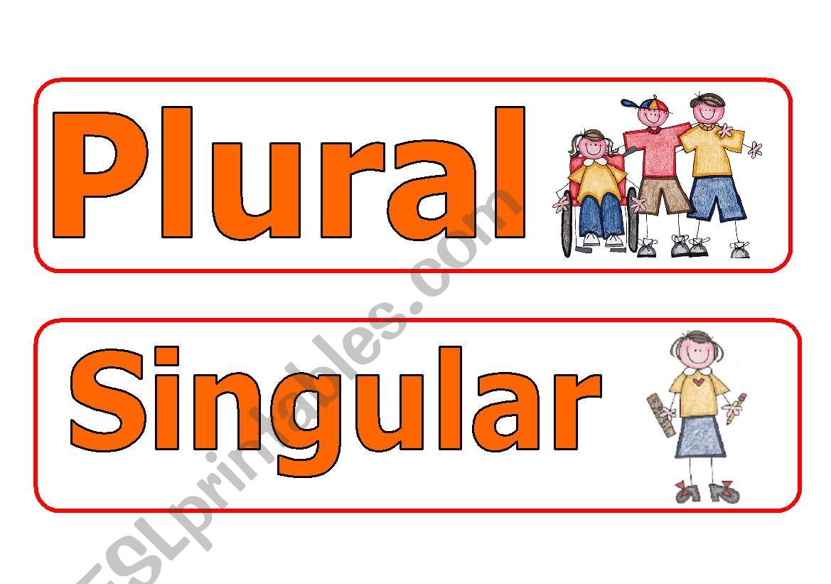 plural and singular worksheet