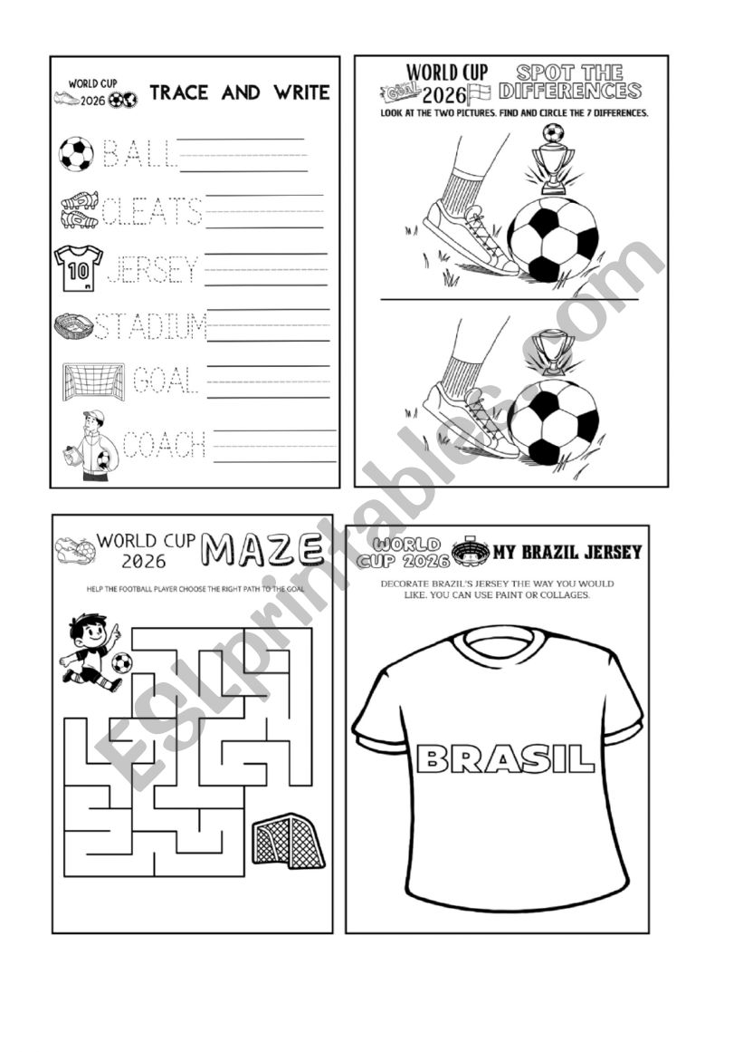 World Cup worksheet