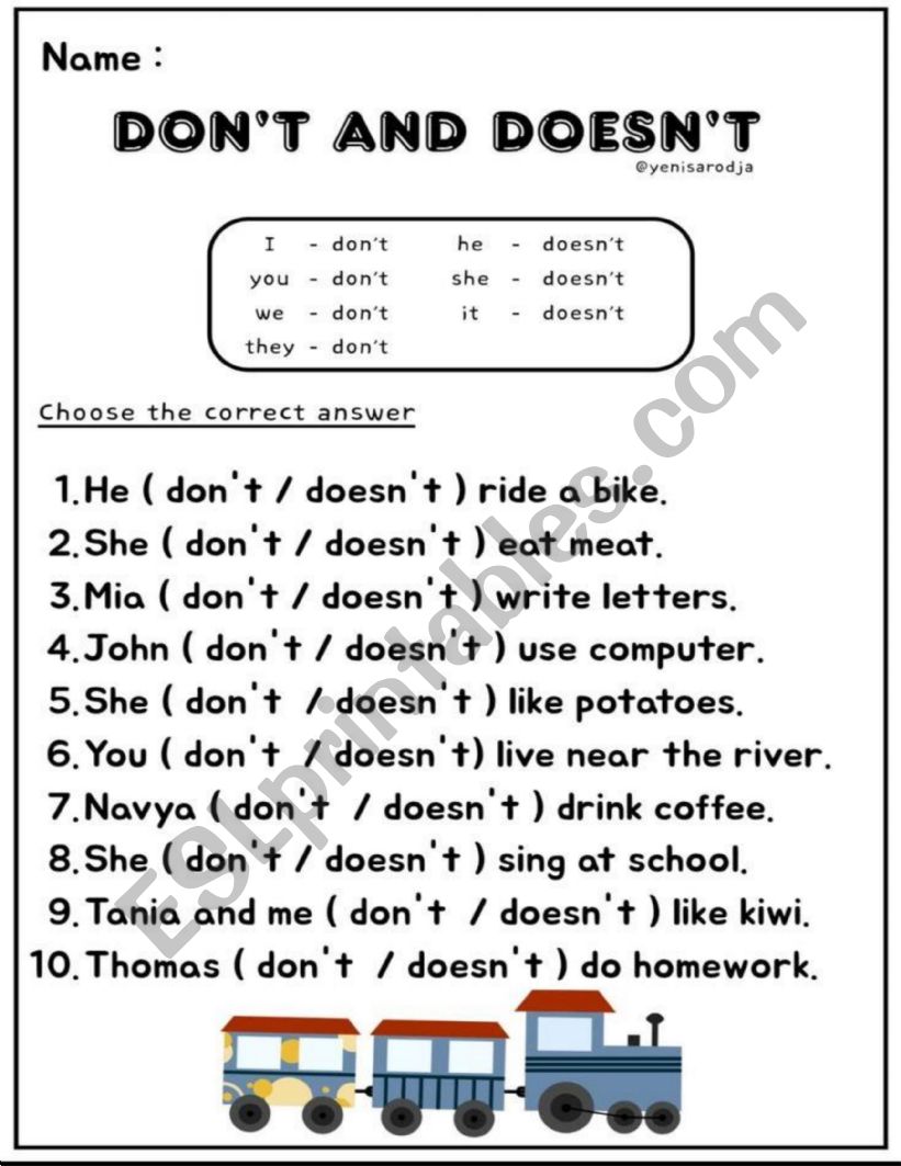 Articles worksheet