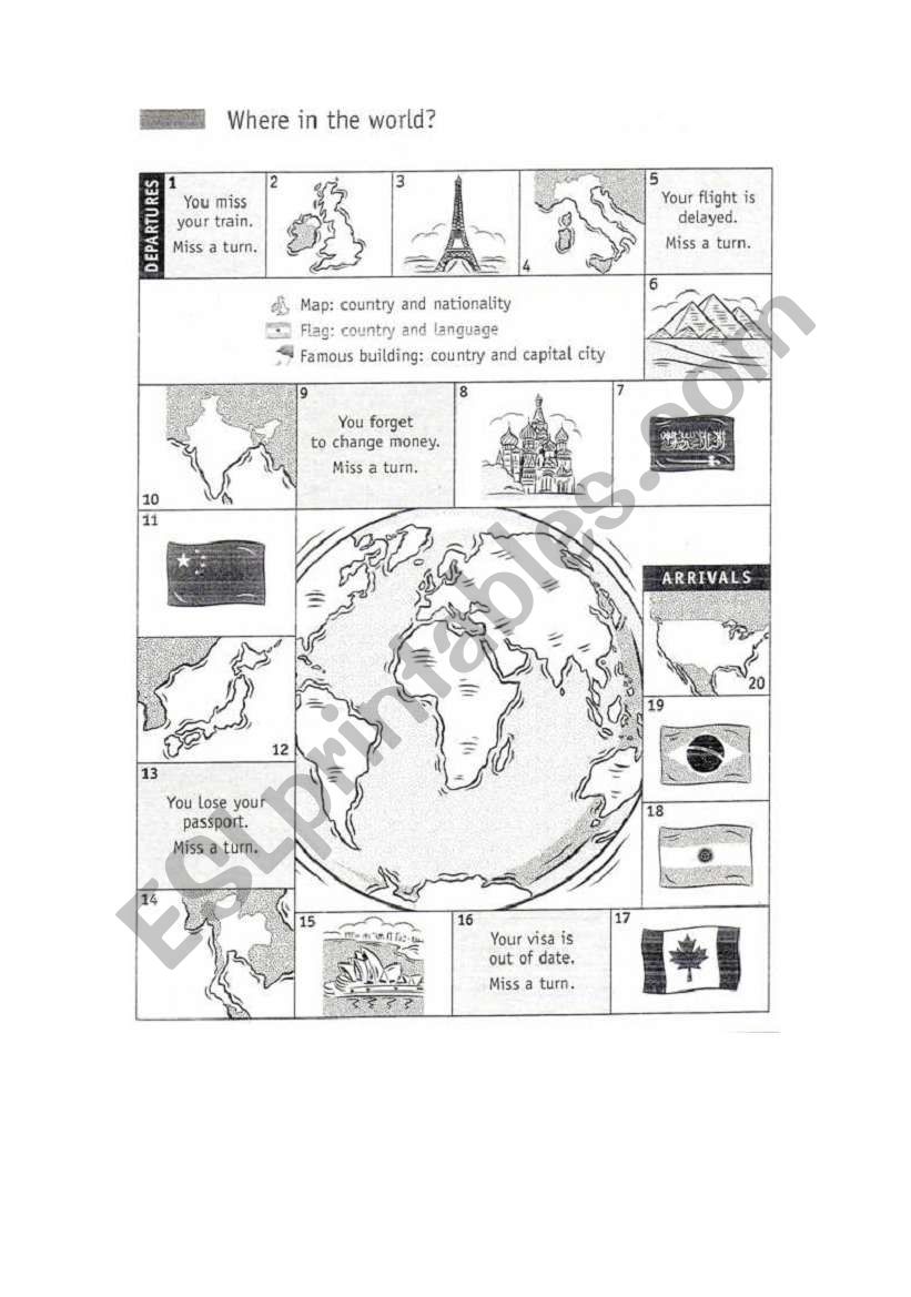 Where in the World? worksheet