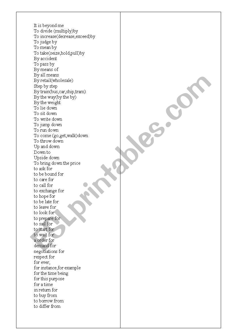 set expressions worksheet