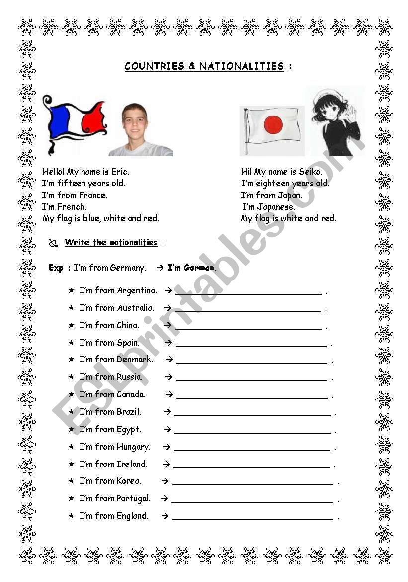 Holiday Book worksheet