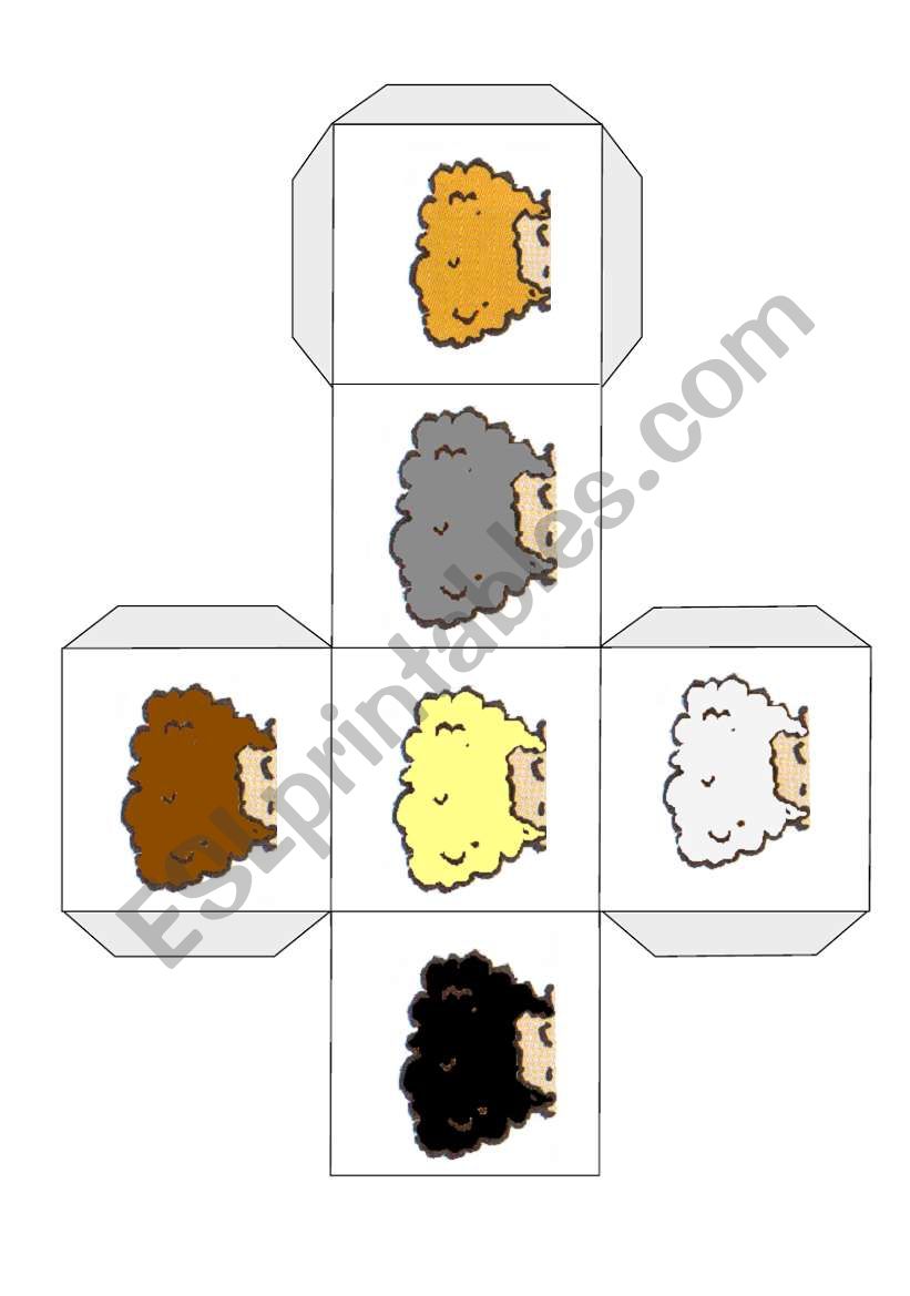 Hair Colour and Hair Styles Dice (2 Pages)