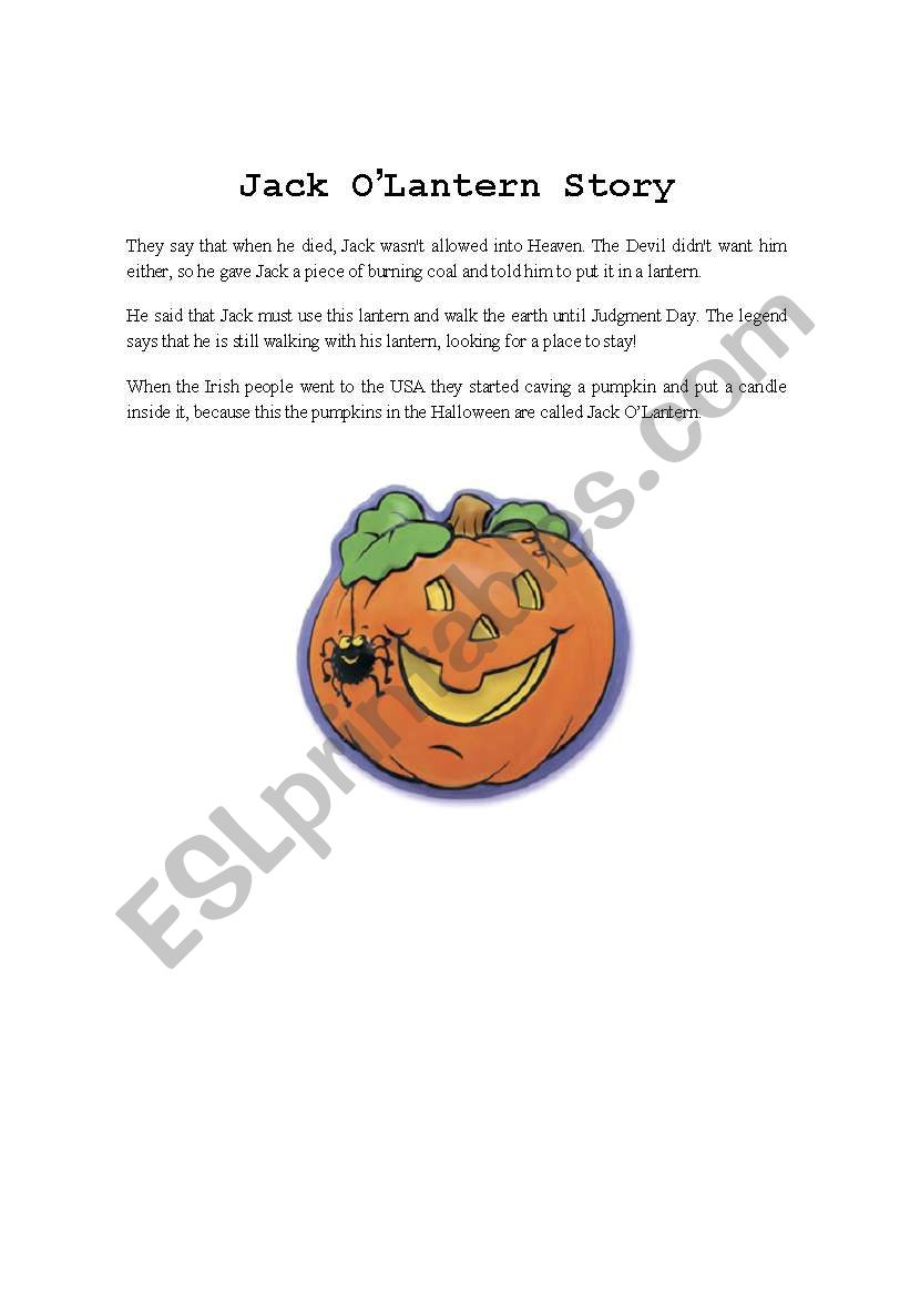 HAlloween worksheet