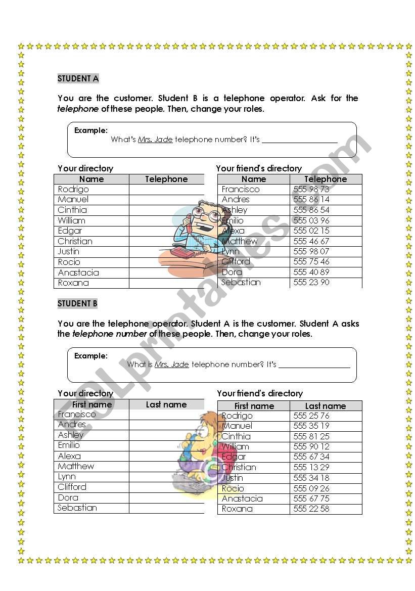 numbers practice worksheet