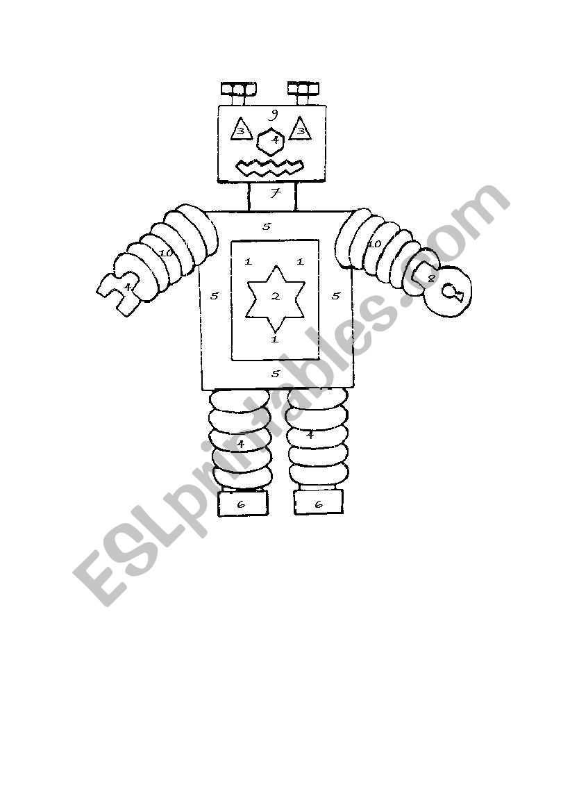the robot worksheet