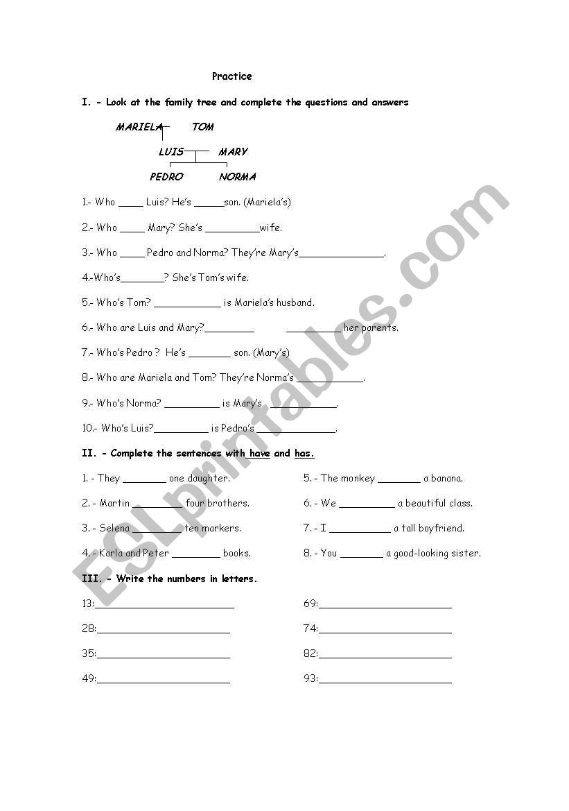 Simple Present worksheet