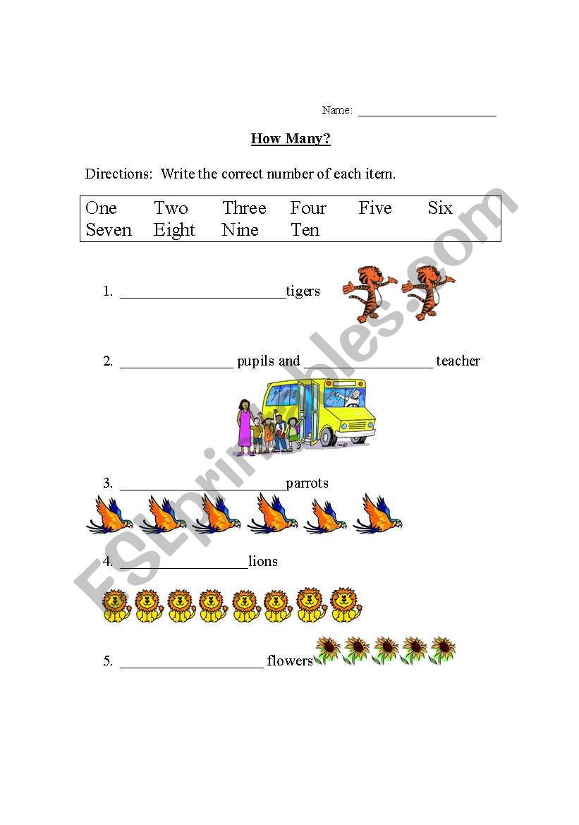 How many worksheet