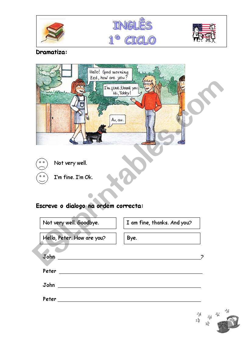 How are you? worksheet