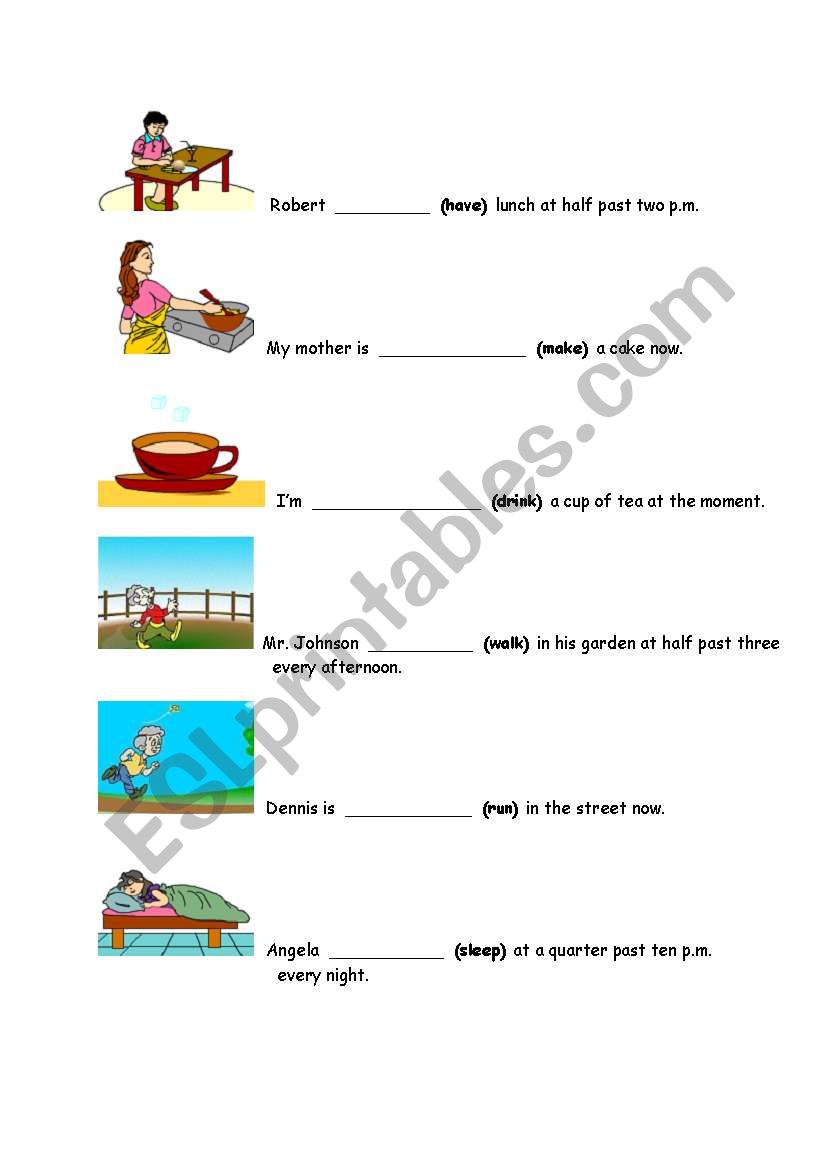 Simple Present Tense worksheet