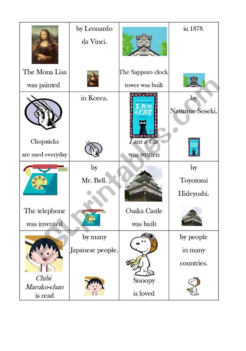 Passive Concentration Cards 2 of 2 Japanese students