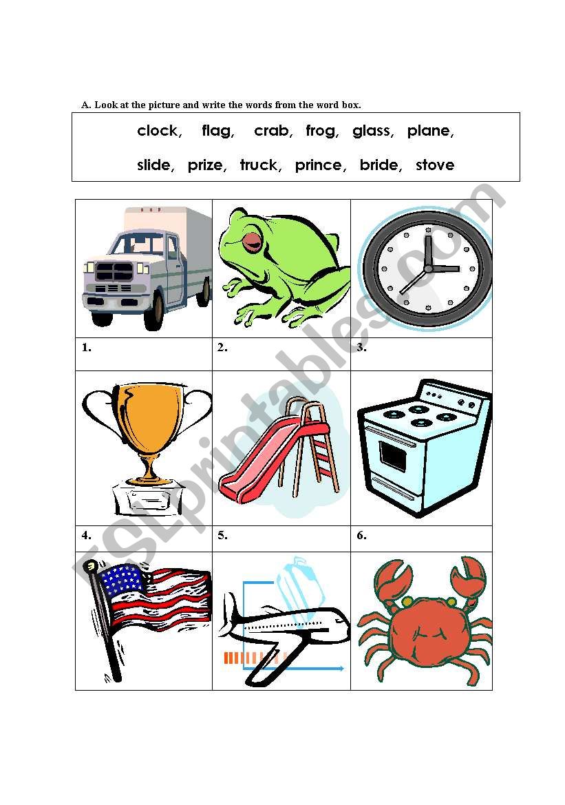 Phonics worksheet