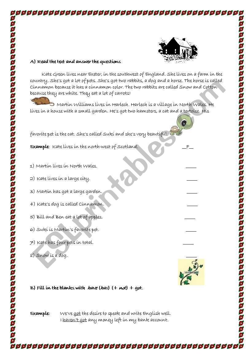 Revision worksheet