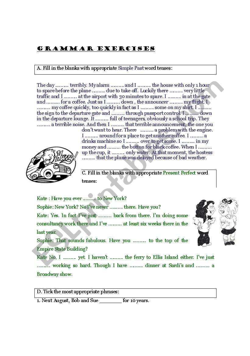 Grammar Test worksheet