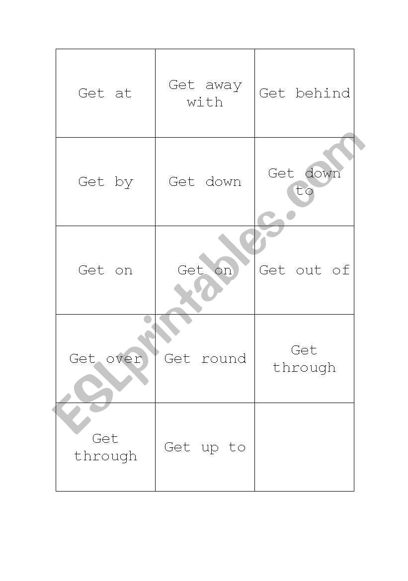 Phrasal Verbs with 