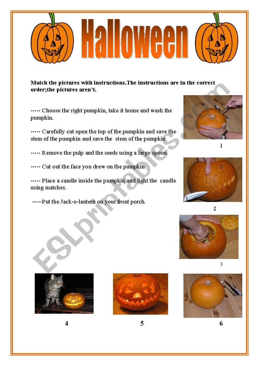 halloween worksheet