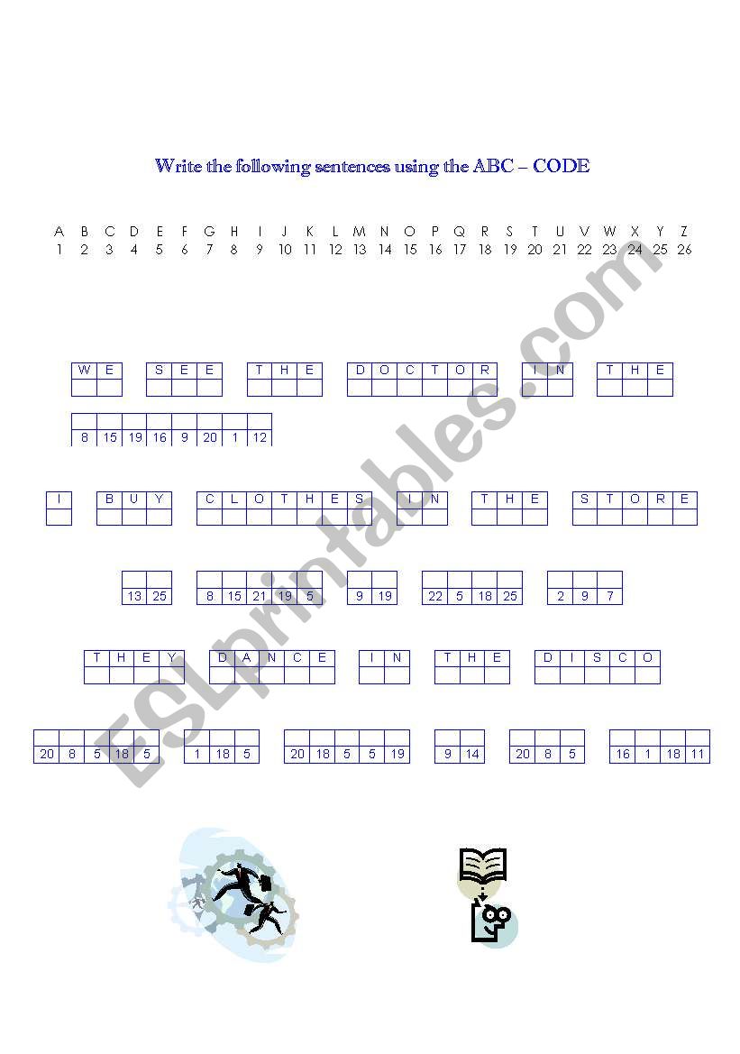 ABC CODE worksheet