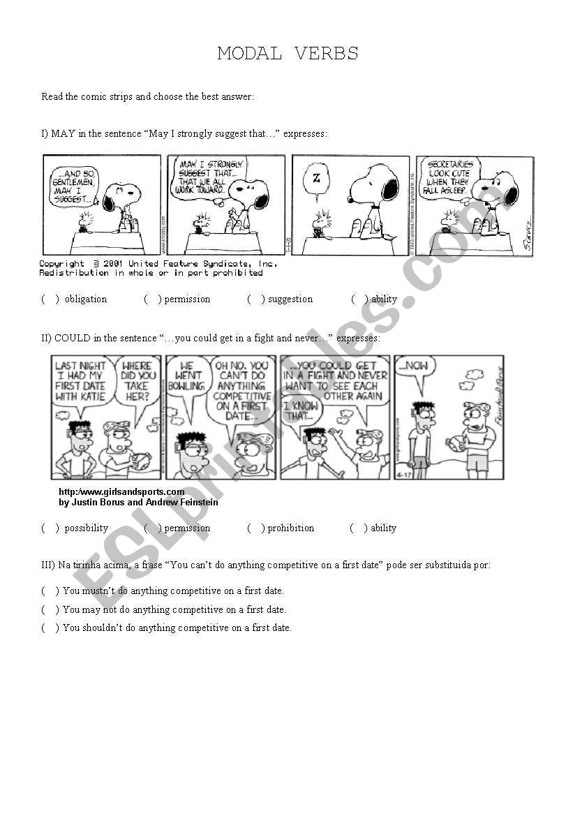 Comic Strips worksheet