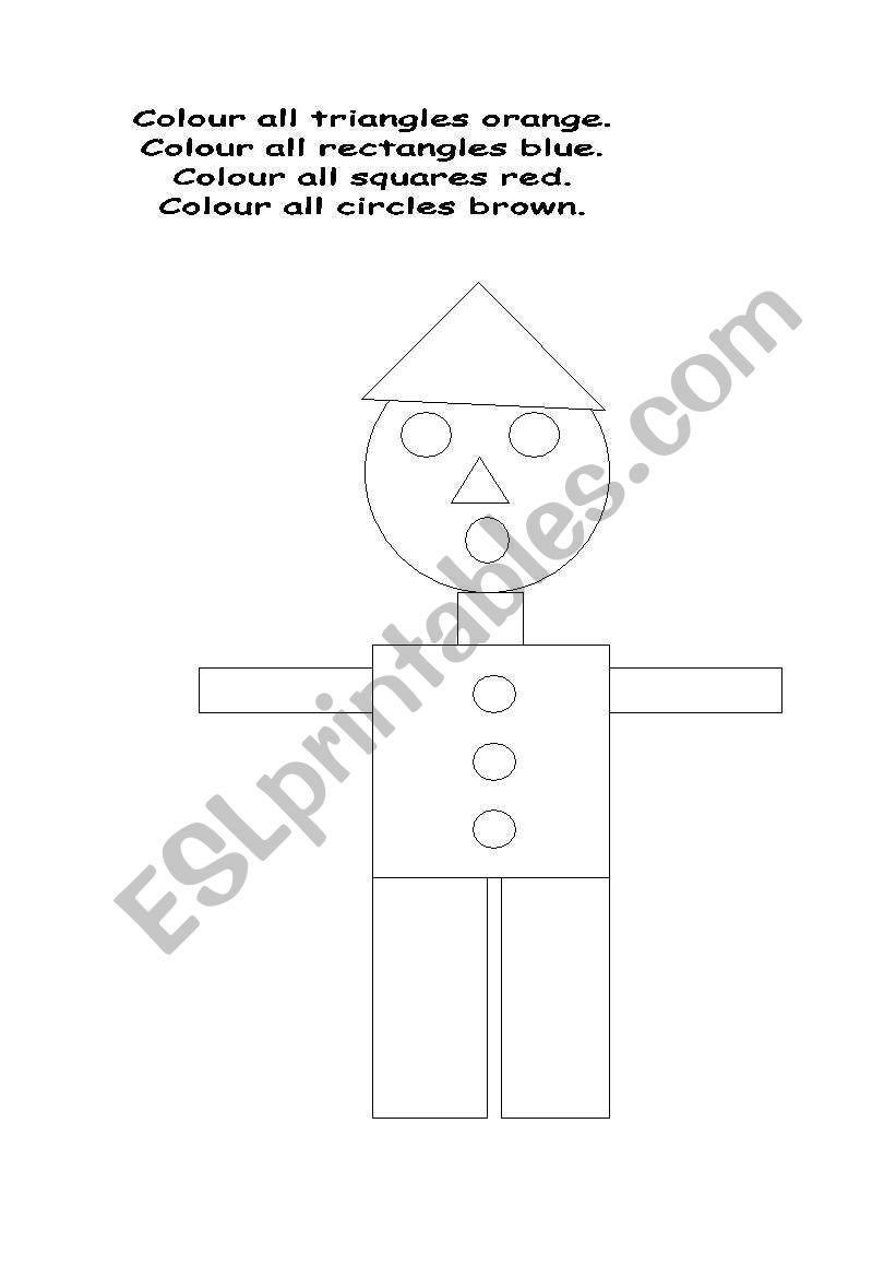 Shape Person worksheet