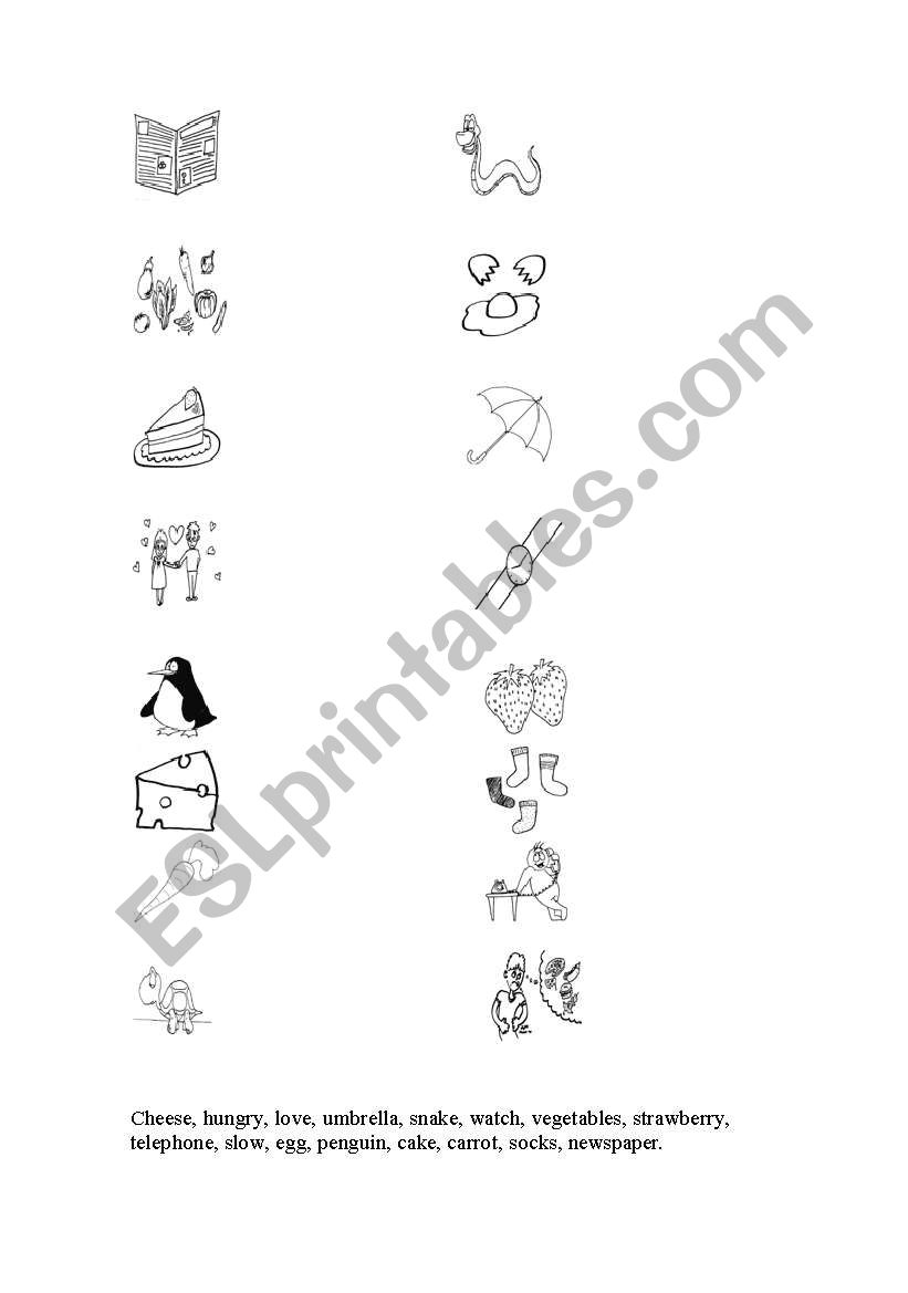 mixed vocabulary for kids worksheet