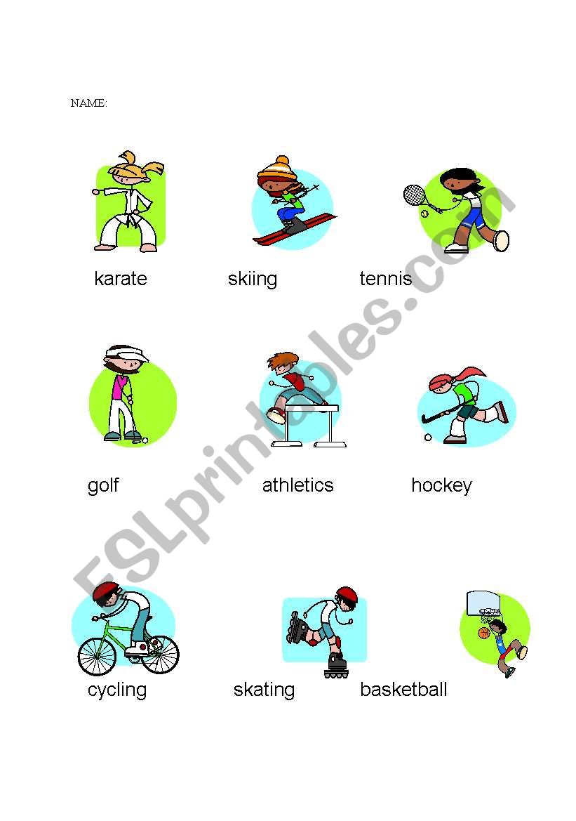 SPORT worksheet