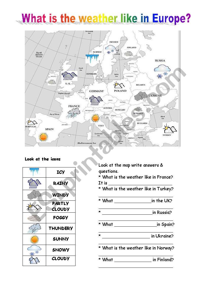 what is the weather like in Europe?