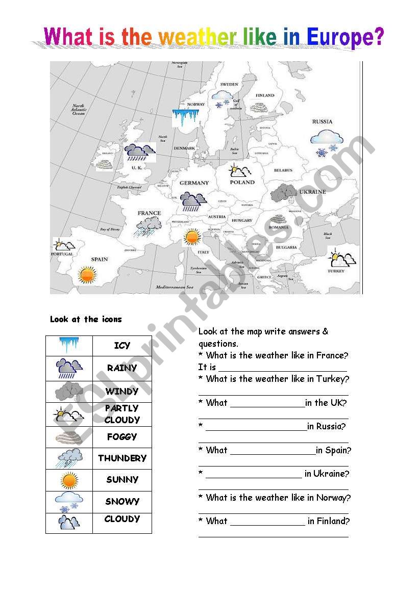 what is the weather like in Europe?