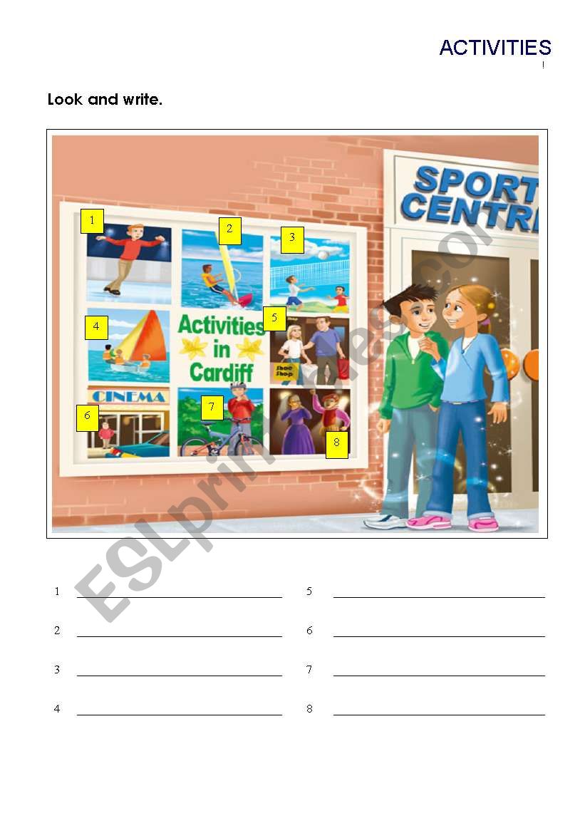 SPORTS worksheet