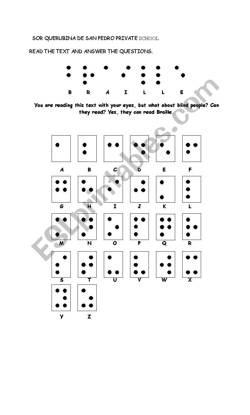 braille-worksheets