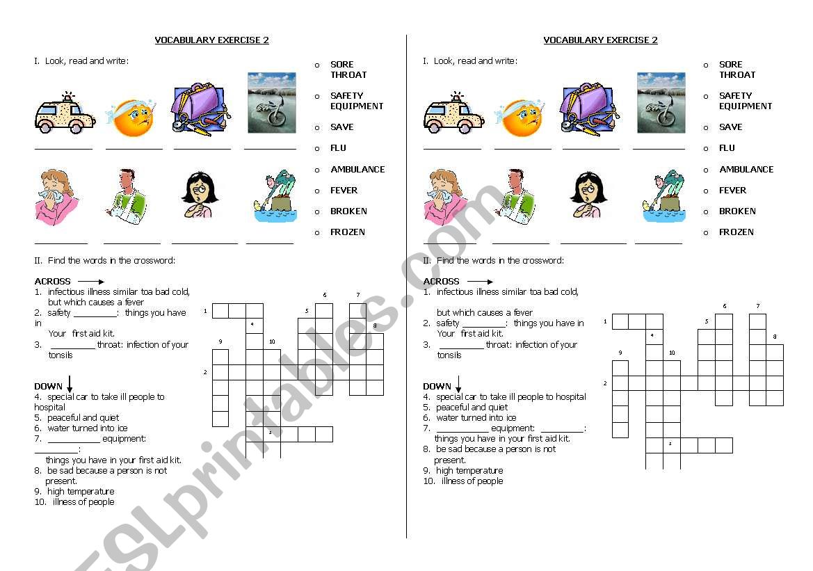 Health 2 worksheet